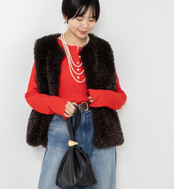 NOLLEY'S「MY STANDARDウォッシャブルリブヘンリー2WAYプルオーバー」|Tシャツ・カットソー|