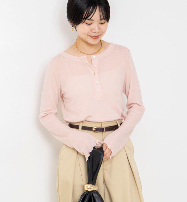 NOLLEY'S「MY STANDARDウォッシャブルリブヘンリー2WAYプルオーバー」|Tシャツ・カットソー|