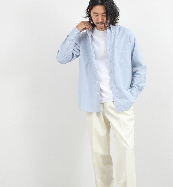 NOLLEY'S goodman「《ビジカジ対応》ダンガリーボタンダウンシャツ 26AW」|シャツ・ブラウス|
