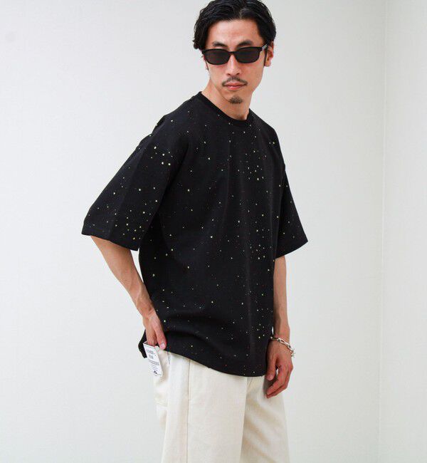 GLOSTER「星穴ネップボンディング クルーネックTシャツ」|Tシャツ・カットソー|