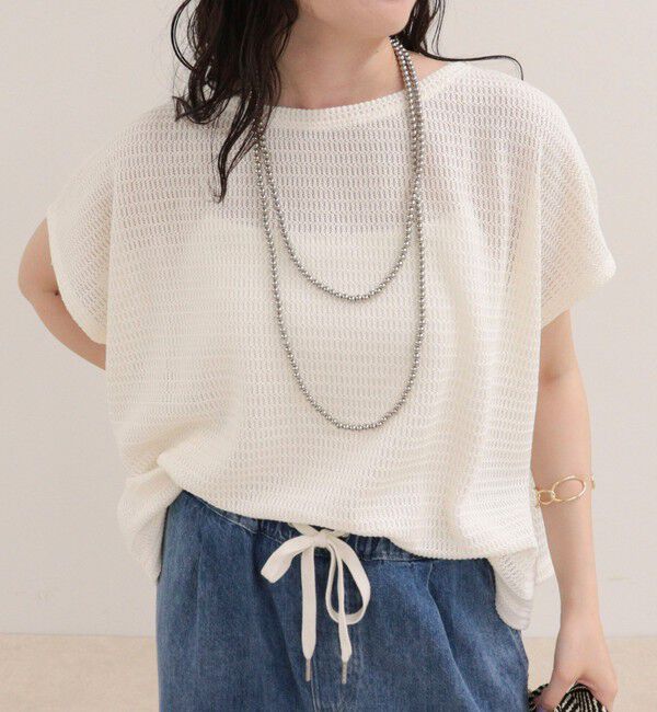 fredy emue「メッシュフレンチプルオーバーカットソー」|Tシャツ・カットソー|