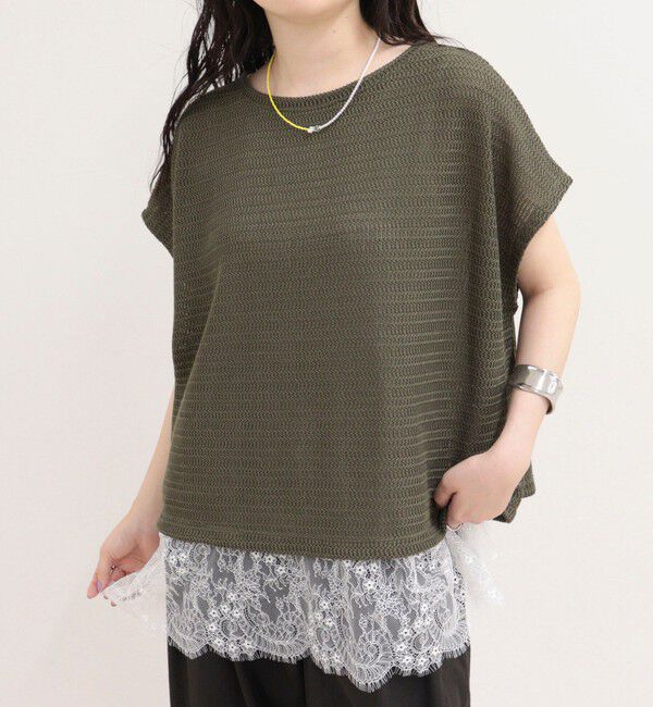 fredy emue「メッシュフレンチプルオーバーカットソー」|Tシャツ・カットソー|