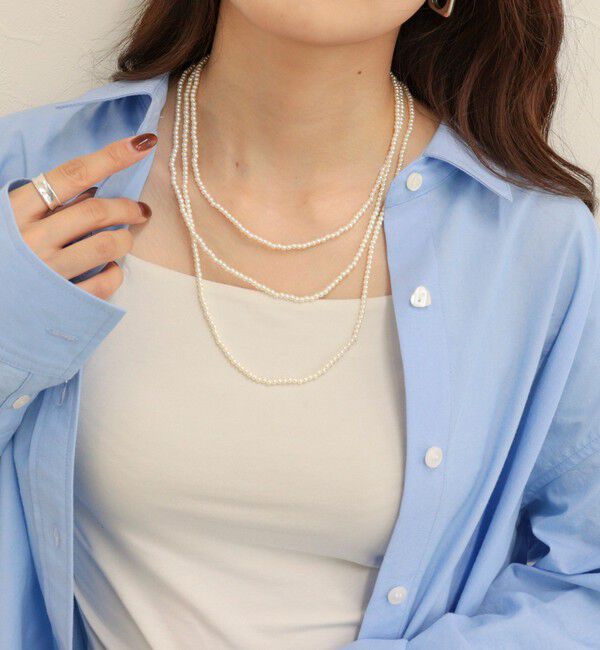 fredy emue「小粒ビーズマルチロングネックレス」|ネックレス|