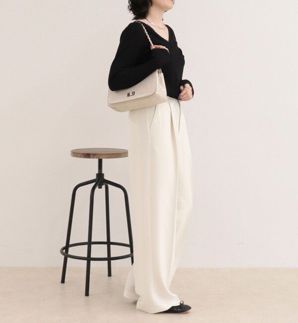fredy emue「【4サイズ展開】とろみWarmタックスラックス」|スラックス|