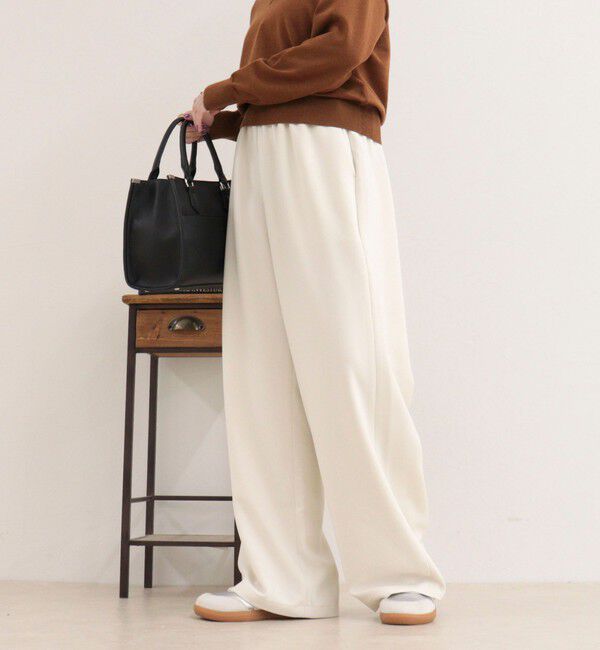 fredy emue「【リピーター続出！/4サイズ展開】とろみWarmストレートイージーパンツ」|チノ|