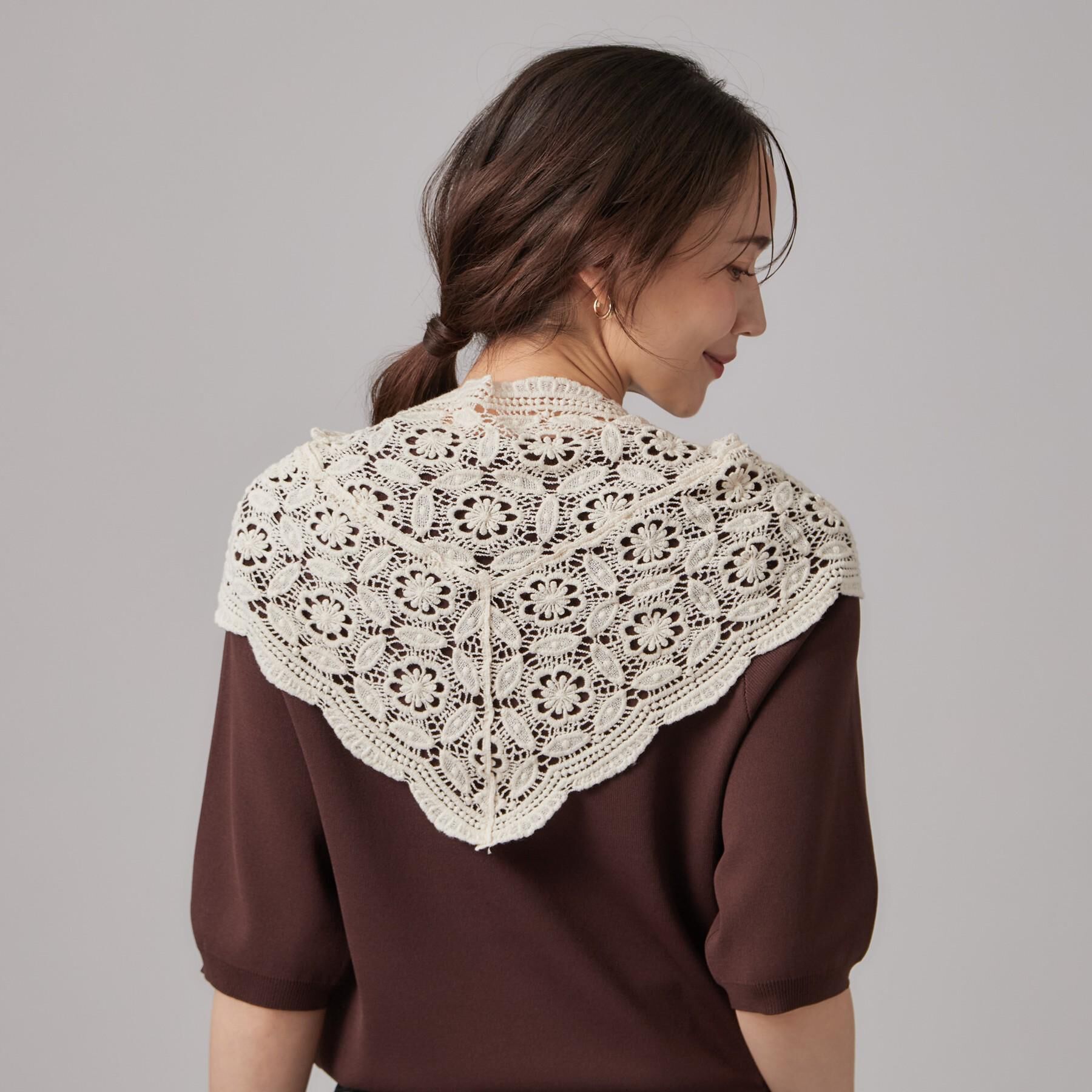 SHOO･LA･RUE「レース編み三角ショール」|その他|