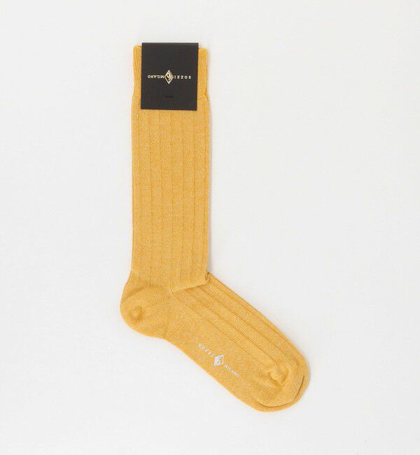 UNITED ARROWS「＜SOZZI＞メランジ リブソックス」|ソックス|YELLOW