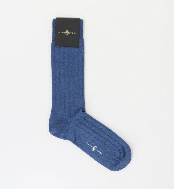 UNITED ARROWS「＜SOZZI＞メランジ リブソックス」|ソックス|COBALT