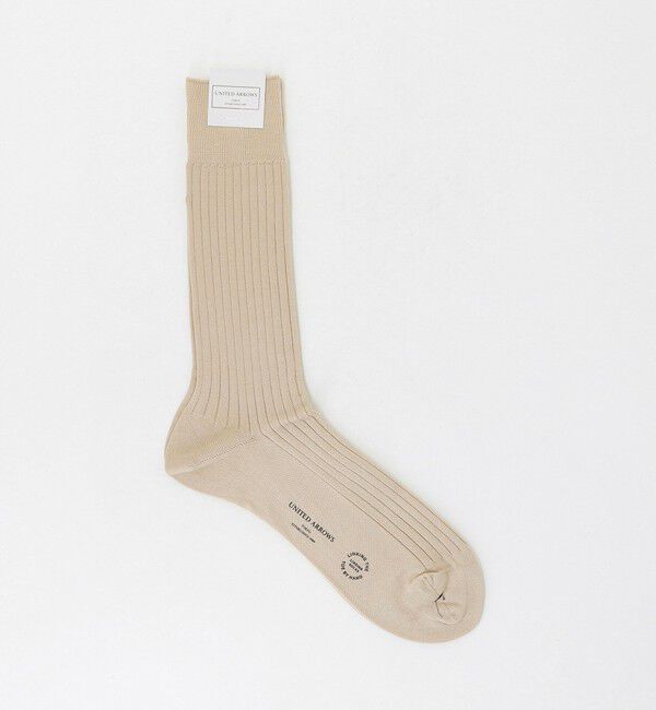 UNITED ARROWS「カラーリブ ソックス」|ソックス|BEIGE