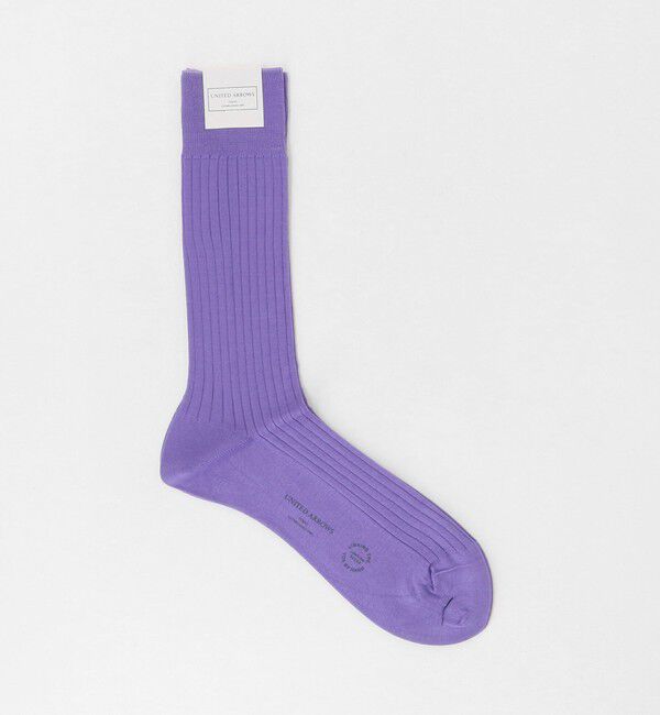 UNITED ARROWS「カラーリブ ソックス」|ソックス|PURPLE