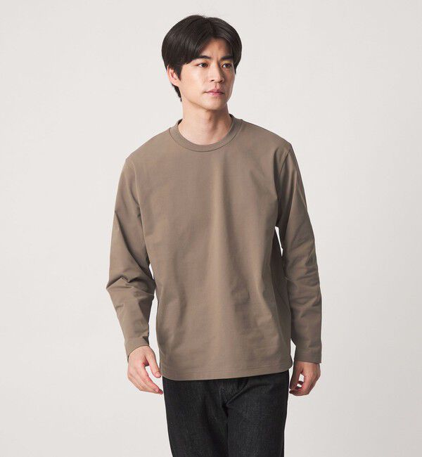 UNITED ARROWS green label relaxing「【WEB限定】JUST fit クリーン カノコ ジャケイン 長袖 Tシャツ -抗菌-」|Tシャツ・カットソー|MOCA