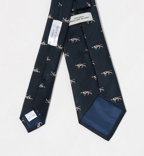 UNITED ARROWS green label relaxing「GLR ジャパン タンゴ 8.0cm モチーフ2 犬柄 ネクタイ」|ネクタイ・蝶ネクタイ|
