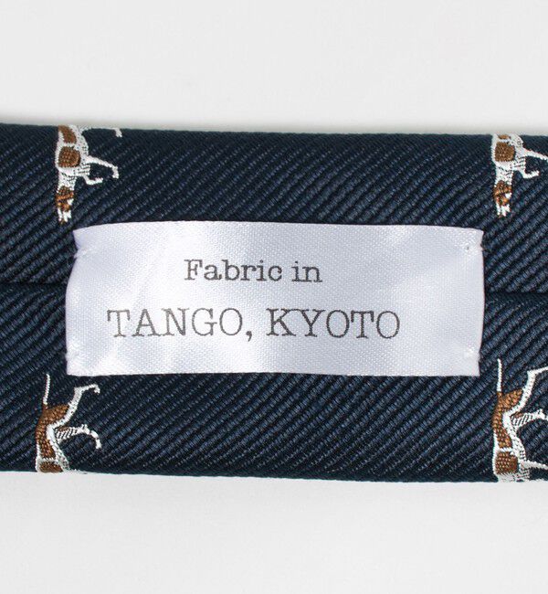 UNITED ARROWS green label relaxing「GLR ジャパン タンゴ 8.0cm モチーフ2 犬柄 ネクタイ」|ネクタイ・蝶ネクタイ|