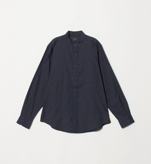 UNITED ARROWS green label relaxing「ナチュラル フィット ビエラバンドカラー 長袖 シャツ」|シャツ・ブラウス|