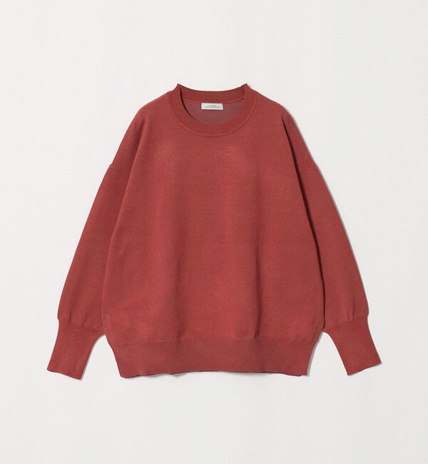 UNITED ARROWS green label relaxing「クルーネック ニット プルオーバー ウォッシャブル」|ニット・セーター|RED