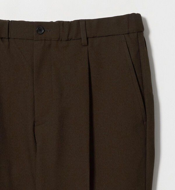 UNITED ARROWS green label relaxing「【WEB限定】JUST fit ウールライク 1プリーツ イージーパンツ -ストレッチ-」|チノ|