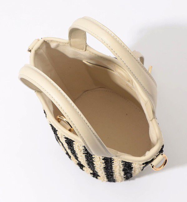TOMORROWLAND GOODS「ATELIER TOMORROW LOTUS STRIPE ハンドバッグ　」|かごバッグ|