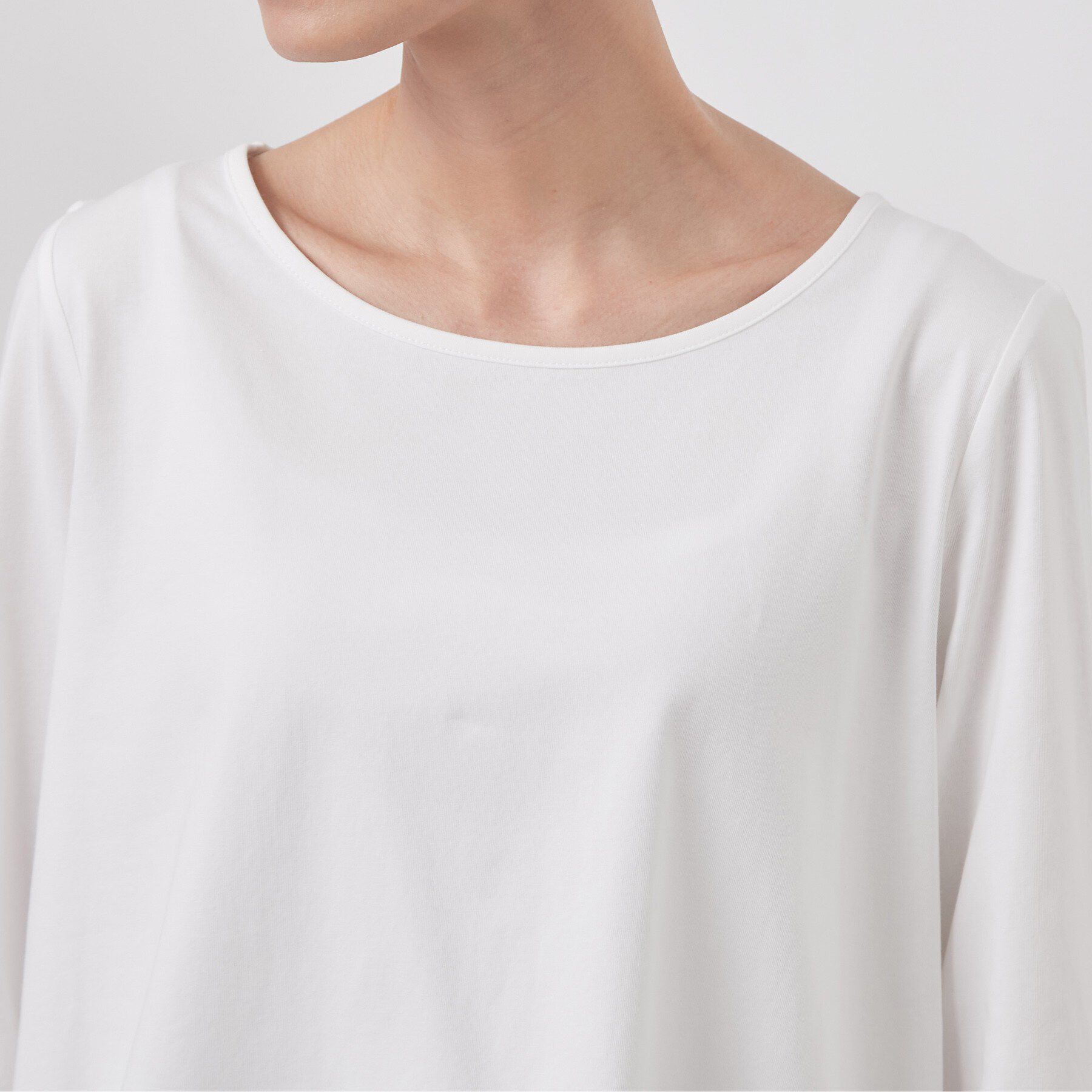 OPAQUE.CLIP「裾アシメレースドッキングカットソー【洗濯機OK】」|Tシャツ・カットソー|