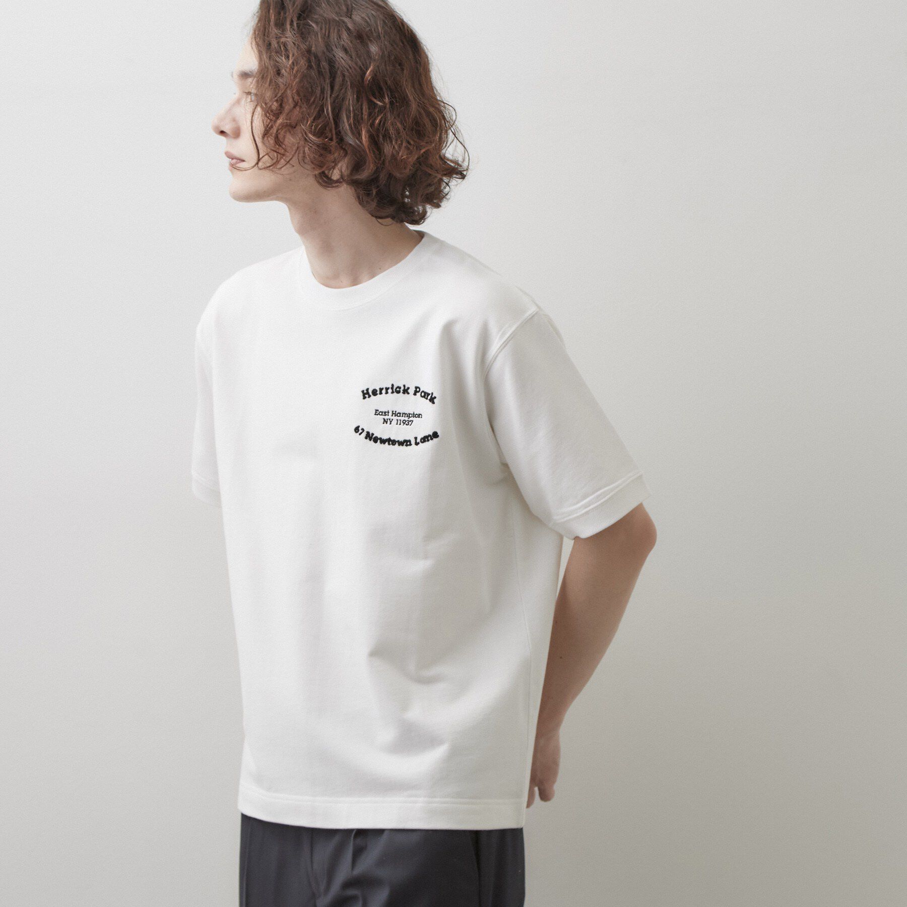 Dessin「ロゴ刺繍ミニ裏毛Tシャツ」|Tシャツ・カットソー|