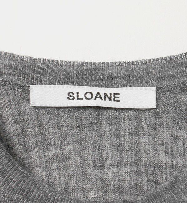 UNITED ARROWS「＜SLOANE＞16G リブ シアー カーディガン」|カーディガン|