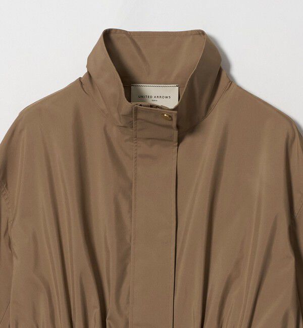 UNITED ARROWS「タフタ ペプラム フリル ブルゾン ‐はっ水‐」|ブルゾン・スタジャン|