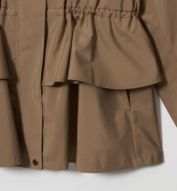 UNITED ARROWS「タフタ ペプラム フリル ブルゾン ‐はっ水‐」|ブルゾン・スタジャン|