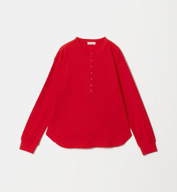 UNITED ARROWS green label relaxing「【WEB限定】＜at ease＞ワッフル ヘンリーネック ロングスリーブ カットソー」|Tシャツ・カットソー|