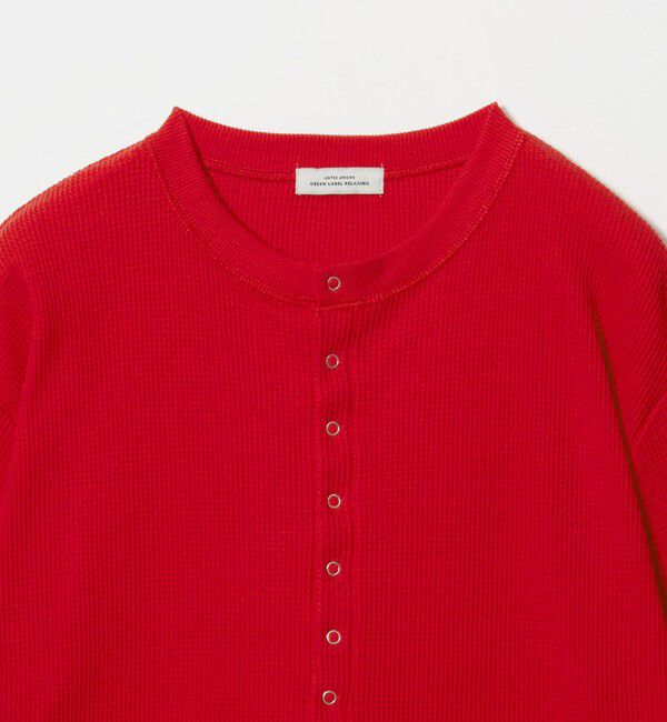 UNITED ARROWS green label relaxing「【WEB限定】＜at ease＞ワッフル ヘンリーネック ロングスリーブ カットソー」|Tシャツ・カットソー|