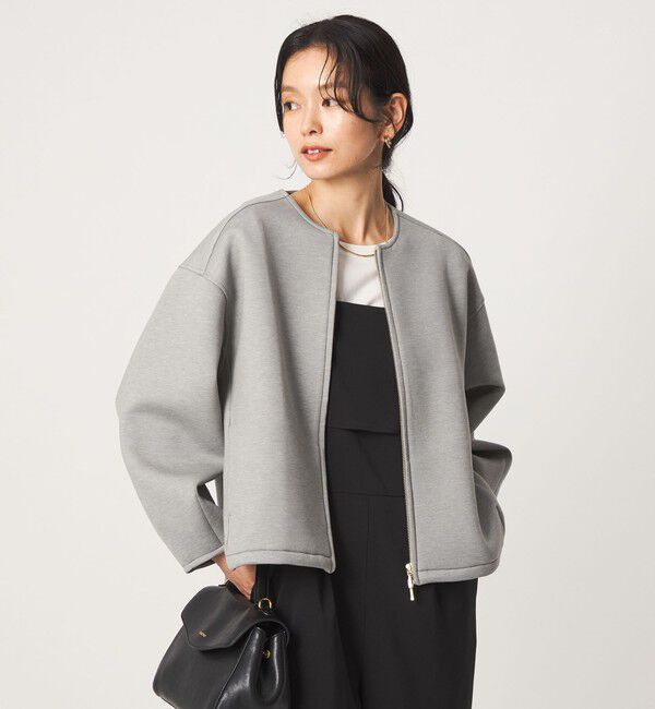 UNITED ARROWS green label relaxing「ダンボール ノーカラー ブルゾン」|ブルゾン・スタジャン|