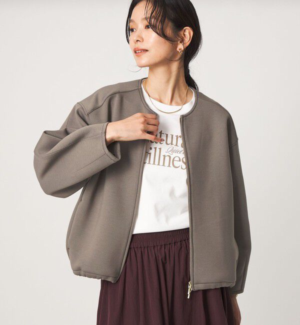 UNITED ARROWS green label relaxing「ダンボール ノーカラー ブルゾン」|ブルゾン・スタジャン|MOCA