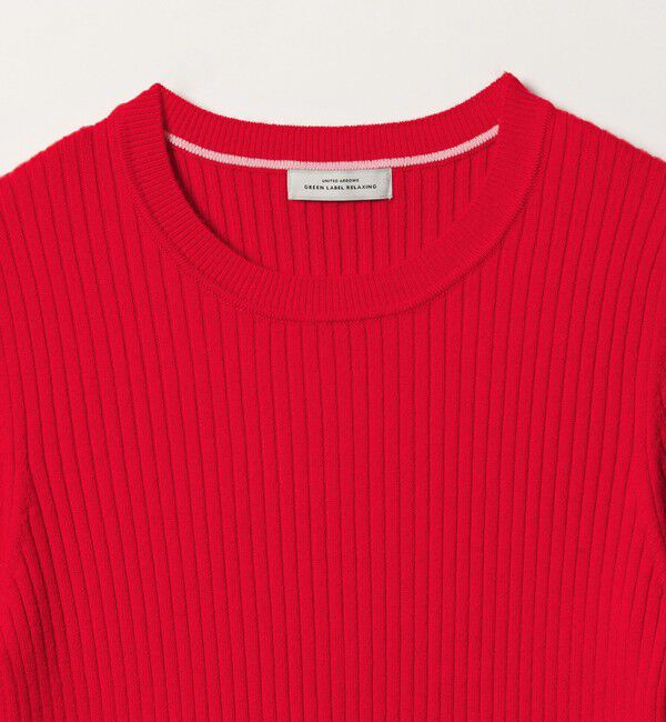UNITED ARROWS green label relaxing「【WEB限定】＜at ease＞ソデサキ バイカラー プルオーバー ニット 2」|ニット・セーター|
