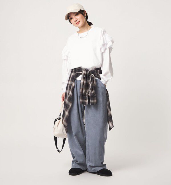 UNITED ARROWS green label relaxing「【WEB限定】＜at ease＞コーデュロイ タック パンツ」|その他|
