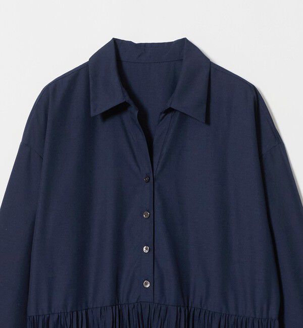 UNITED ARROWS green label relaxing「［size SHORT/TALLあり］ワッシャー プリーツ ロングスリーブ ワンピース」|ワンピース|