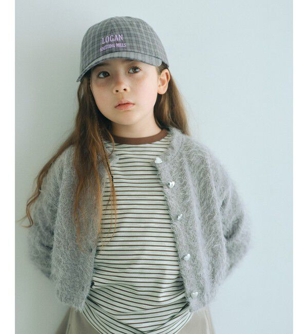 UNITED ARROWS green label relaxing「【COOL CHIC GIRLS STYLE】ボーダー シャーリング プルオーバー / キッズ120cm-160cm」|Tシャツ・カットソー|