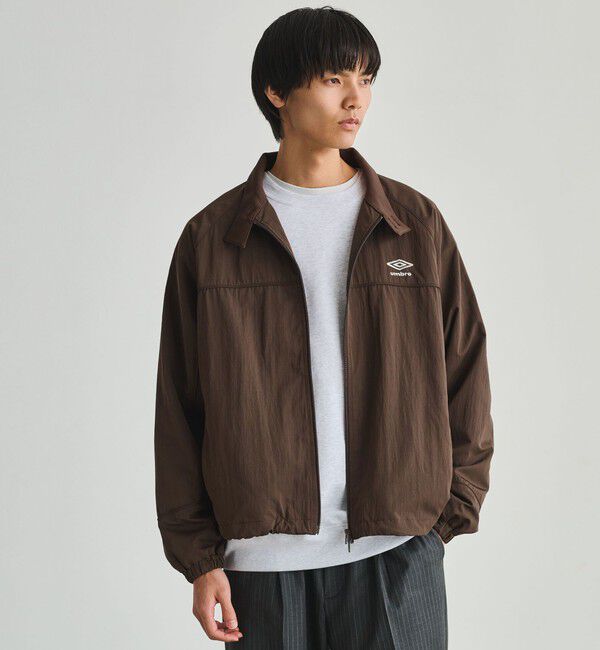 UNITED ARROWS green label relaxing「【別注】＜UMBRO＞トラック ジャケット ブルゾン」|ブルゾン・スタジャン|DK.BROWN