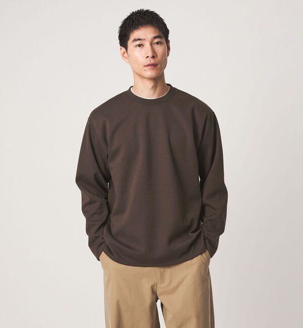 UNITED ARROWS green label relaxing「ダブルフェイス クルーネック 長袖 カットソー」|Tシャツ・カットソー|