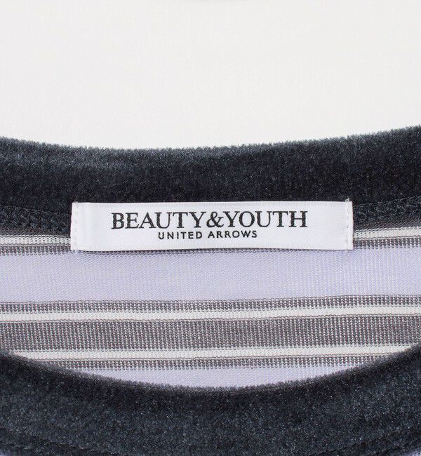 BEAUTY&YOUTH UNITED ARROWS「コットンポリエステル シアーボーダー Tシャツ」|Tシャツ・カットソー|