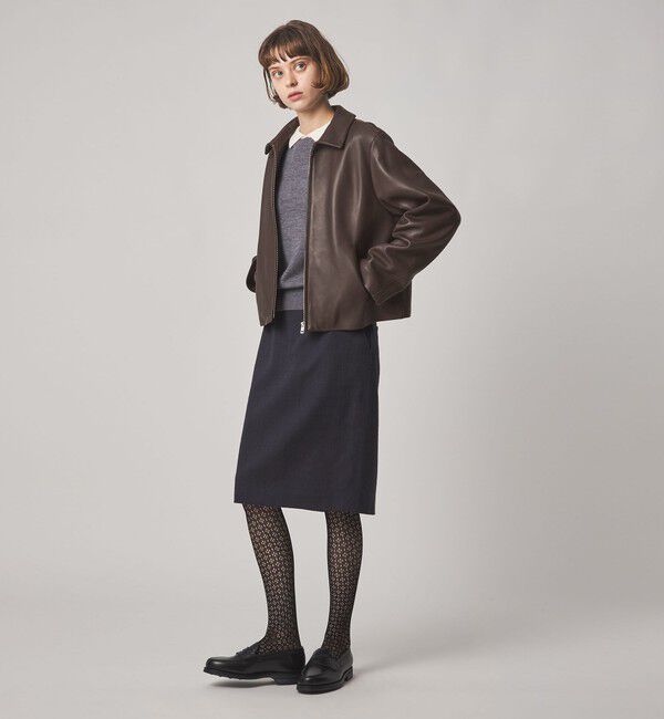 STEVEN ALAN「＜Steven Alan＞レザー ジップアップ ブルゾン」|その他|