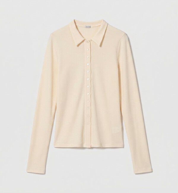 STEVEN ALAN「＜Steven Alan＞ウール リブ ポロエリ  カーディガン」|カーディガン|