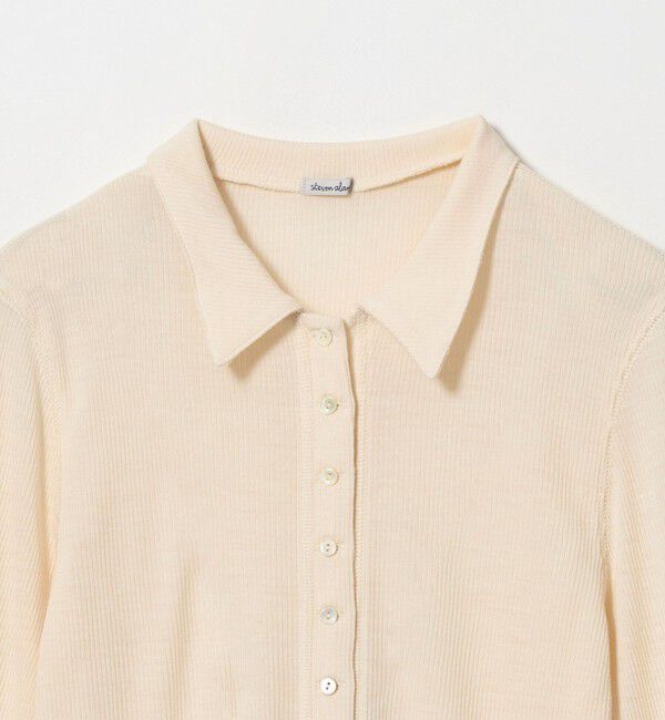 STEVEN ALAN「＜Steven Alan＞ウール リブ ポロエリ  カーディガン」|カーディガン|