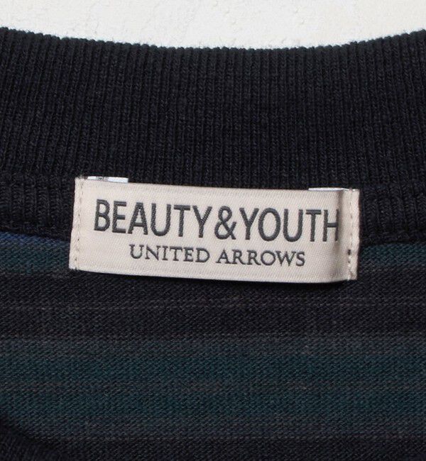 BEAUTY&YOUTH UNITED ARROWS「ラフィー マルチ ボーダー クルーネック カットソー」|Tシャツ・カットソー|