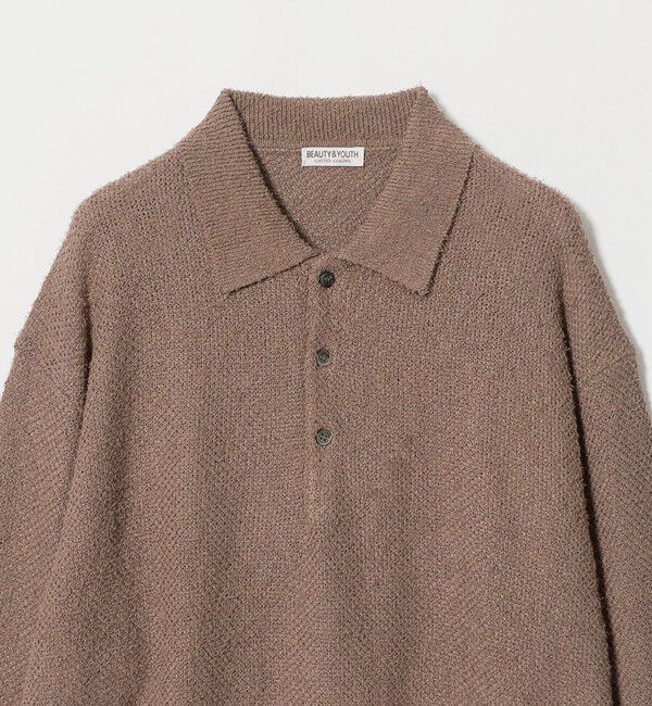 BEAUTY&YOUTH UNITED ARROWS「ニュアンス カール 3B ポロニット ウォッシャブル」|ニット・セーター|