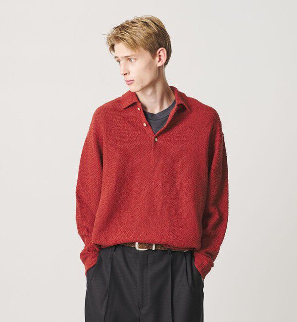 BEAUTY&YOUTH UNITED ARROWS「ニュアンス カール 3B ポロニット ウォッシャブル」|ニット・セーター|