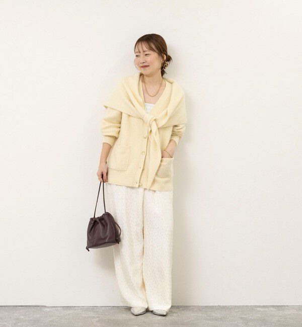 NOLLEY'S sophi「【一部WEB限定カラー】ウール混へアリーVネックカーディガン」|カーディガン|