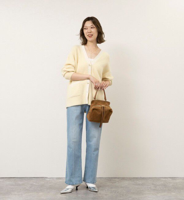NOLLEY'S sophi「【一部WEB限定カラー】ウール混へアリーVネックカーディガン」|カーディガン|