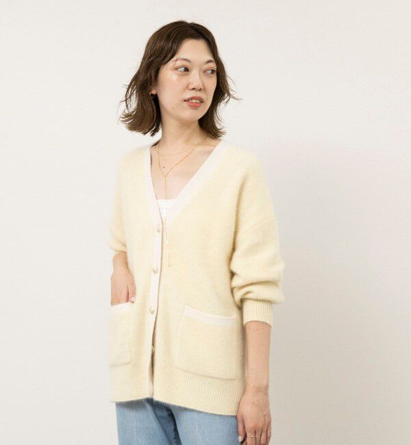 NOLLEY'S sophi「【一部WEB限定カラー】ウール混へアリーVネックカーディガン」|カーディガン|