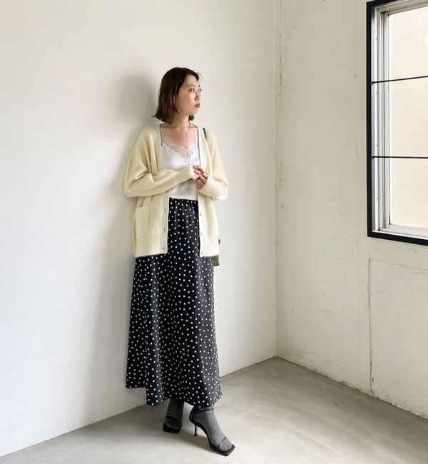 NOLLEY'S sophi「【一部WEB限定カラー】ウール混へアリーVネックカーディガン」|カーディガン|