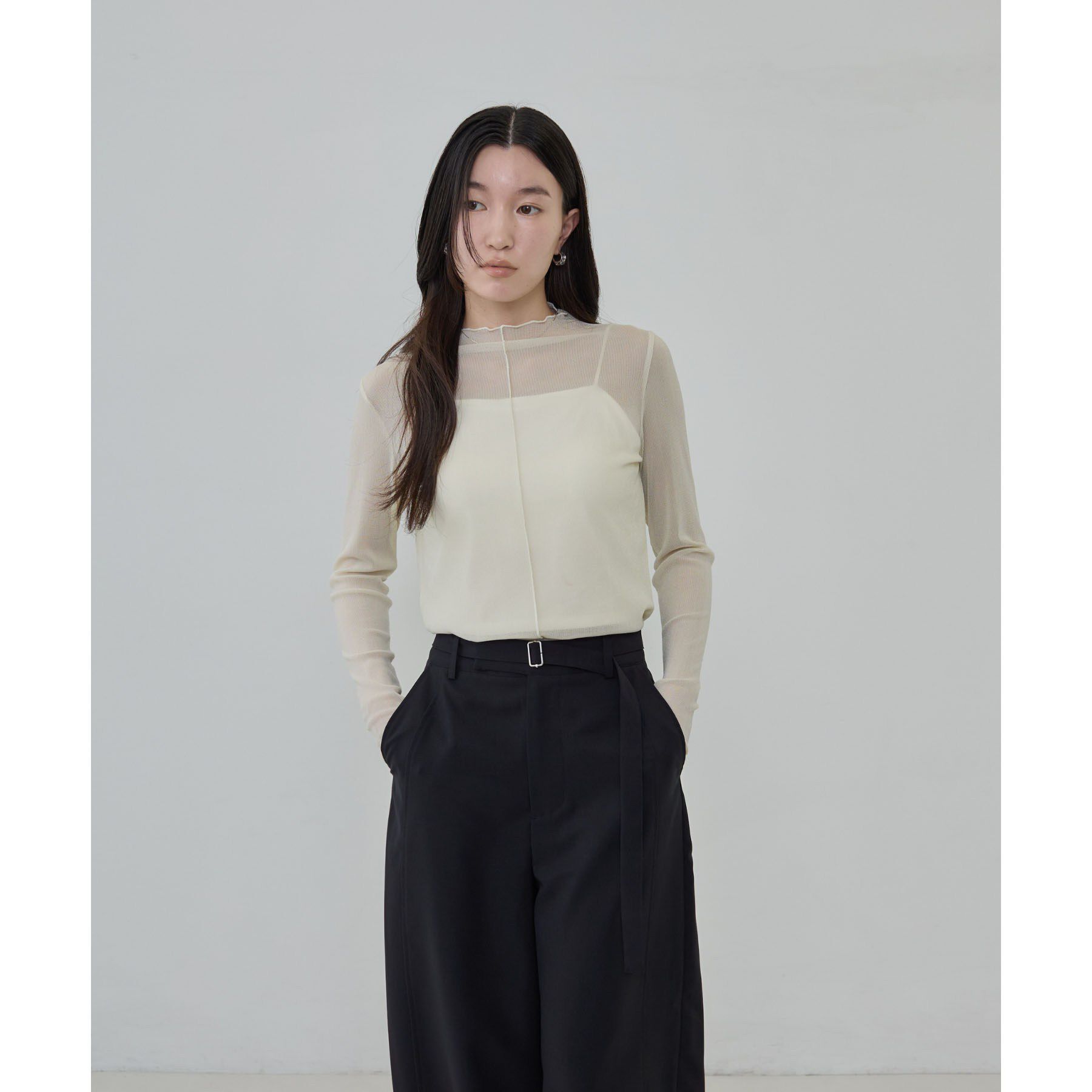 GALLEST「シアーラメハイネックカットソー」|Tシャツ・カットソー|