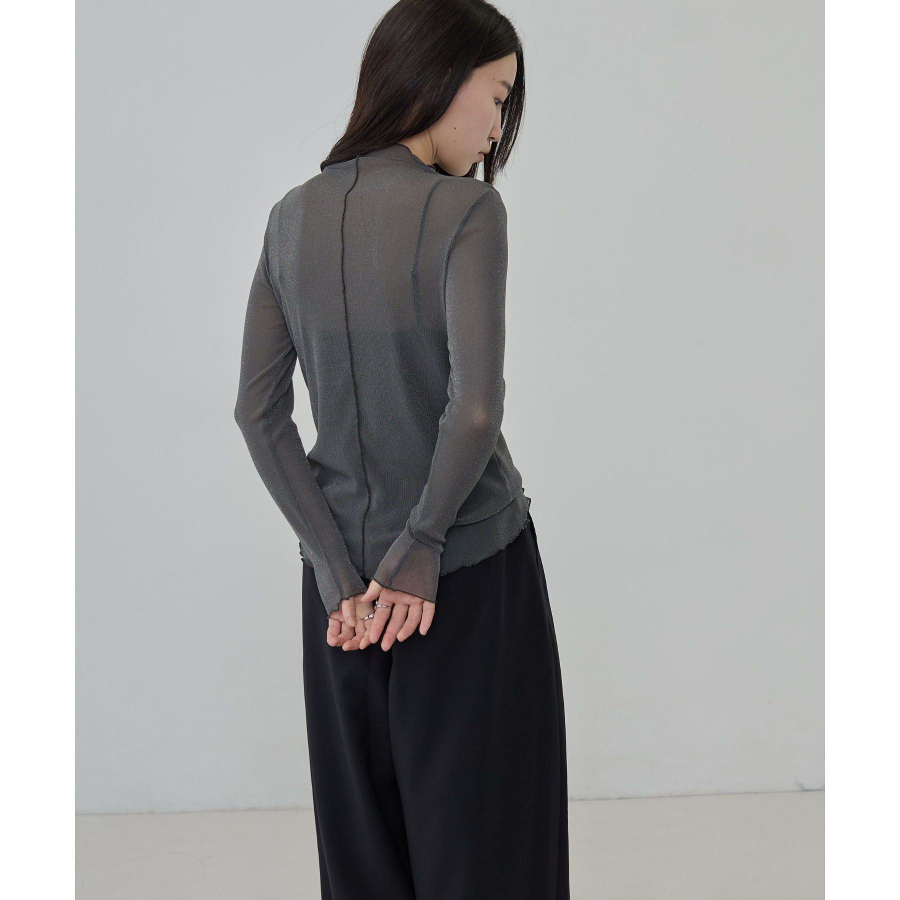 GALLEST「シアーラメハイネックカットソー」|Tシャツ・カットソー|