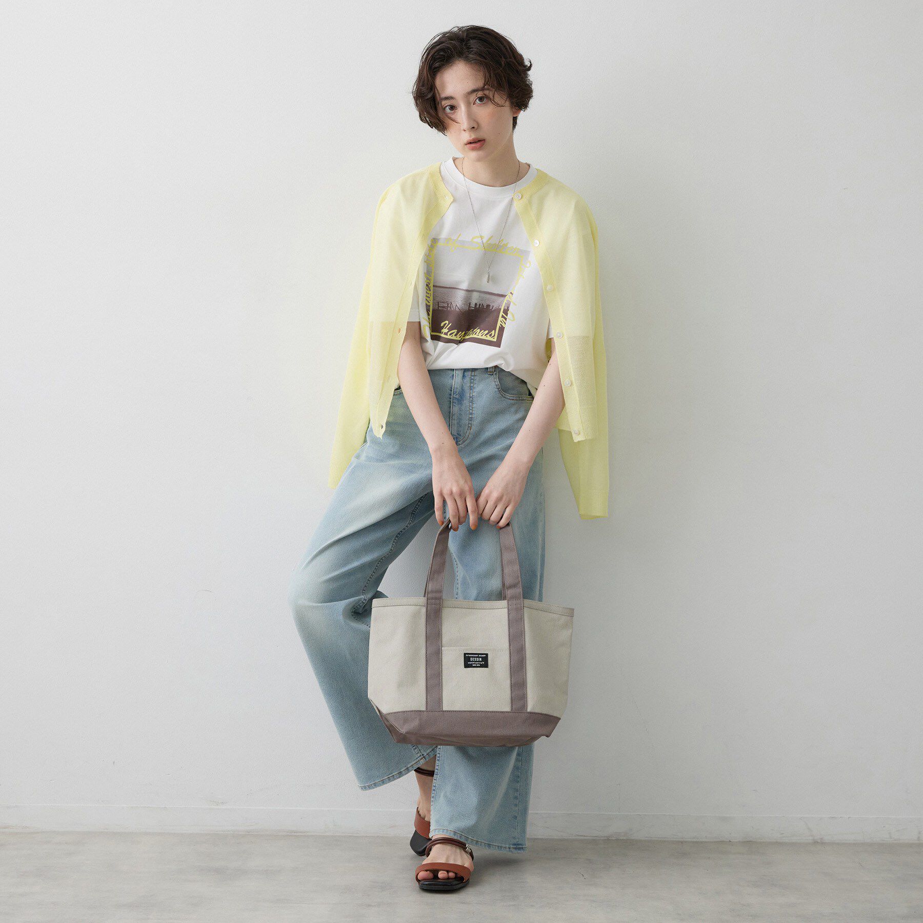 Dessin「配色キャンバストートバッグM」|トートバッグ|